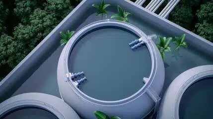 An image of a Sewage Treatment Plant (STP)